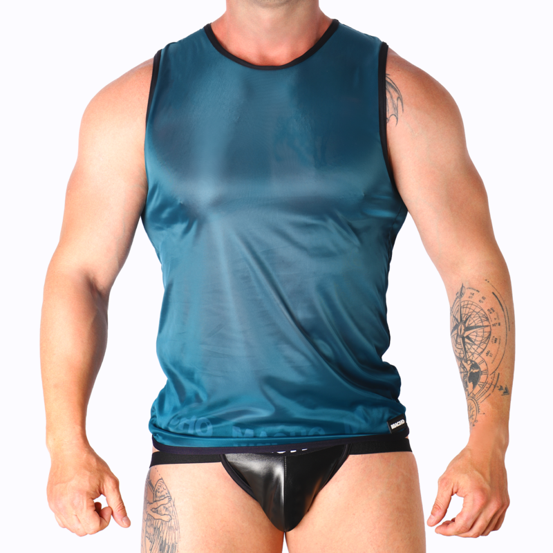 Macho Underwear-Sport-T-Shirt Grün · Herrenunterwäsche