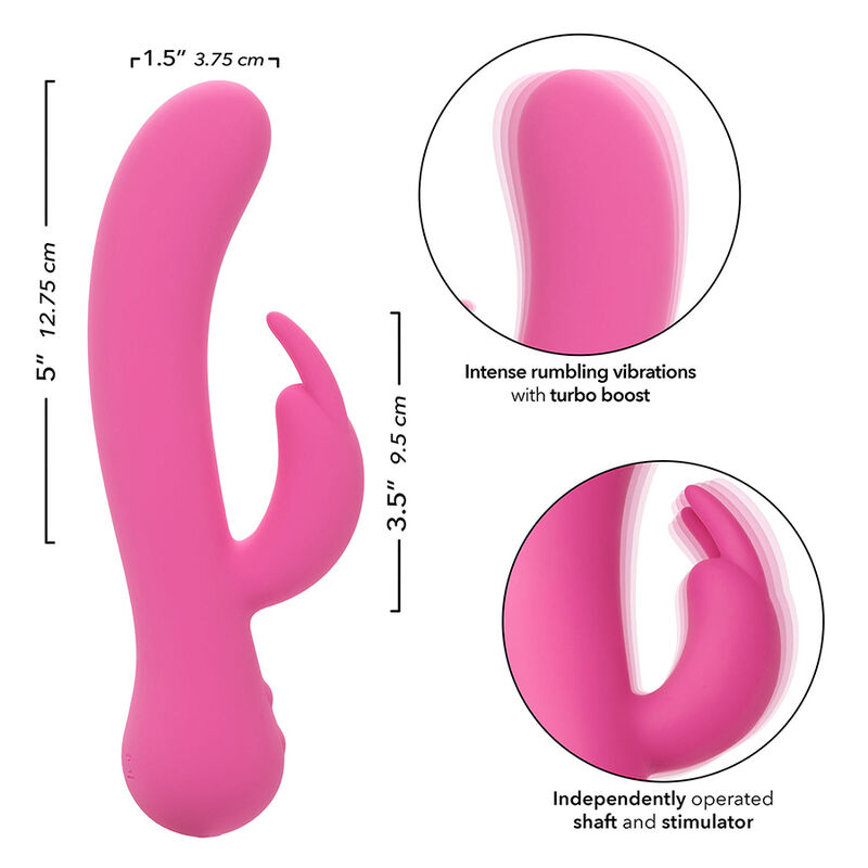 Calexotics-First Time Rabbit Vibrator Wiederaufladbar Rosa-Silikon · Vibratoren (Bild 9)