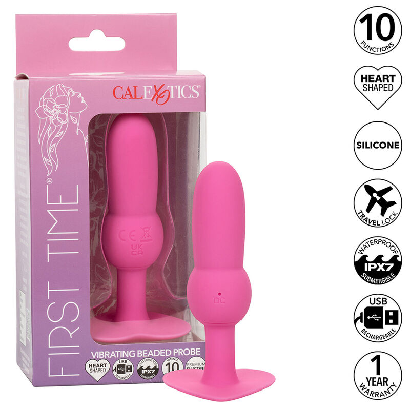 Calexotics-First Time Analplug Perlsonde 10 Schwingungen · Sextoys