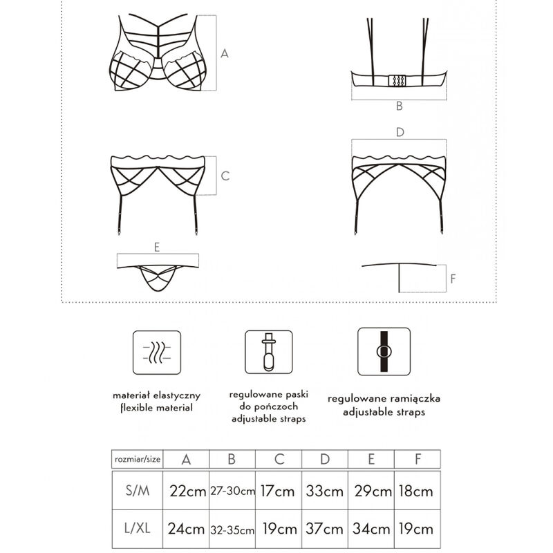 Livco Corsetti Fashion-Soledad LC-20217 Strumpfhalter-Set · Spicy Dessous & Bodystockings (Bild 4)