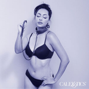 Calexotics-Nachtkette und Lederleine, verstellbar, Schwarz · Bondage & Handschellen (Bild 5)