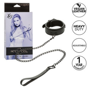 Calexotics-Nachtkette und Lederleine, verstellbar, Schwarz · Bondage & Handschellen (Bild 7)