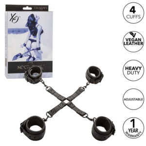 Calexotics-Nächtlicher Anschluss Hog Tie aus einstellbarer Leder Schwarz · Bondage & Handschellen (Bild 7)