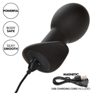Calexotics-Rock Bottom Analplug 10 Vibrationen Silikon Schwarz-10 · Sextoys (Bild 9)