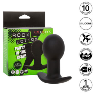 Calexotics-Rock Bottom Analplug 10 Vibrationen Silikon Schwarz-10 · Sextoys (Bild 2)