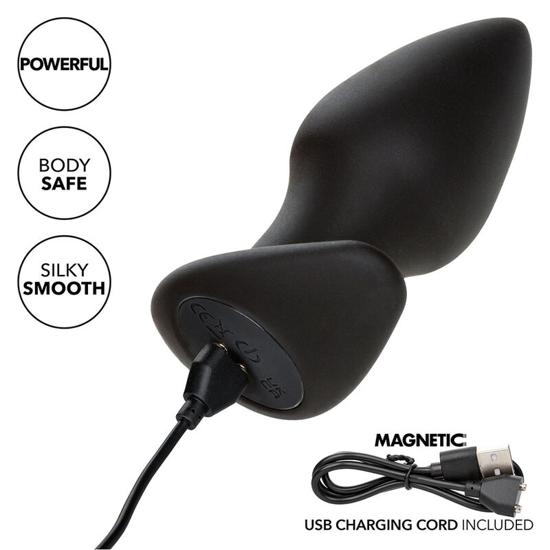 Calexotics-Rock Bottom Perfekt Analplug 10 Vibrationen Silikon · Sextoys (Bild 3)