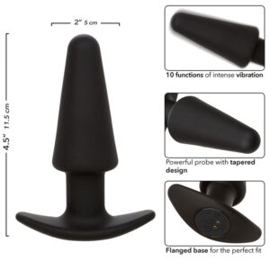Calexotics-Rock Bottom Analplug Conic 10 Vibrationen, Silikon · Sextoys (Bild 7)