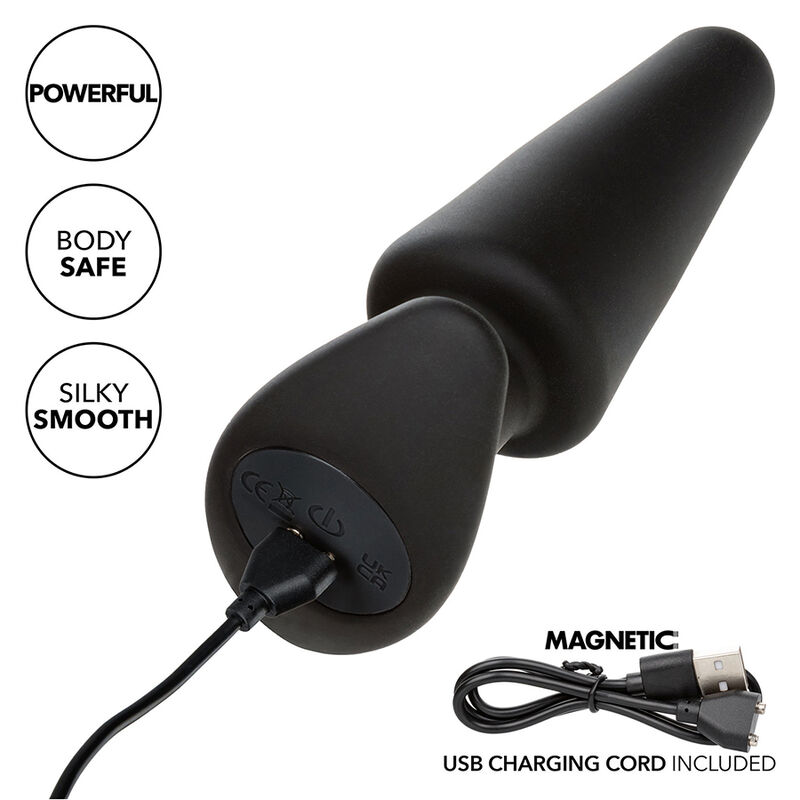 Calexotics-Rock Bottom Analplug Conic 10 Vibrationen, Silikon · Sextoys (Bild 4)