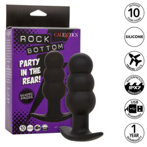 Calexotics-Rock Bottom Analplug mit Perline 10 Vibrationen Silikon · Sextoys (Bild 10)