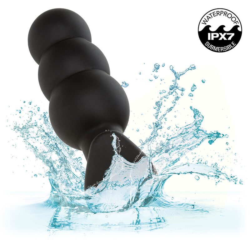 Calexotics-Rock Bottom Analplug mit Perline 10 Vibrationen Silikon · Sextoys (Bild 7)