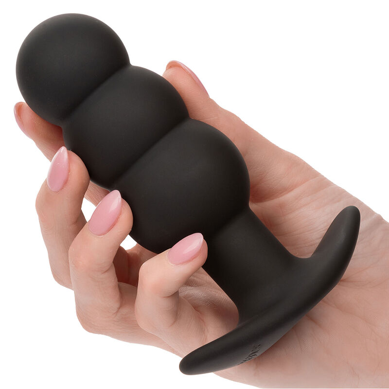 Calexotics-Rock Bottom Analplug mit Perline 10 Vibrationen Silikon · Sextoys (Bild 3)