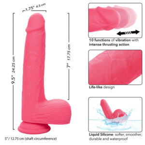 Calexotics-Studs Vibrator Realist 17.75 cm, 10 Vibrationen · Vibratoren (Bild 3)
