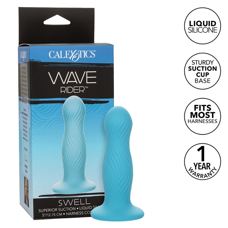 Calexotics-Wave Rider Swell Analplug Blau-Silikon, Wasserdicht · Sextoys (Bild 8)