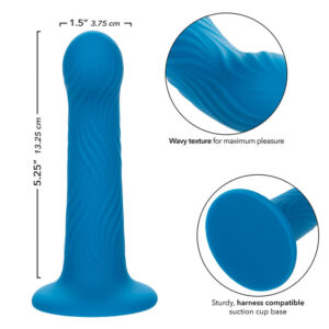 Calexotics-Wave Rider Ripple Analplug Blau-Silikon, Wasserdicht · Sextoys (Bild 5)