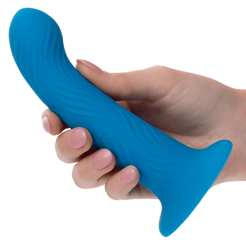 Calexotics-Wave Rider Ripple Analplug Blau-Silikon, Wasserdicht · Sextoys