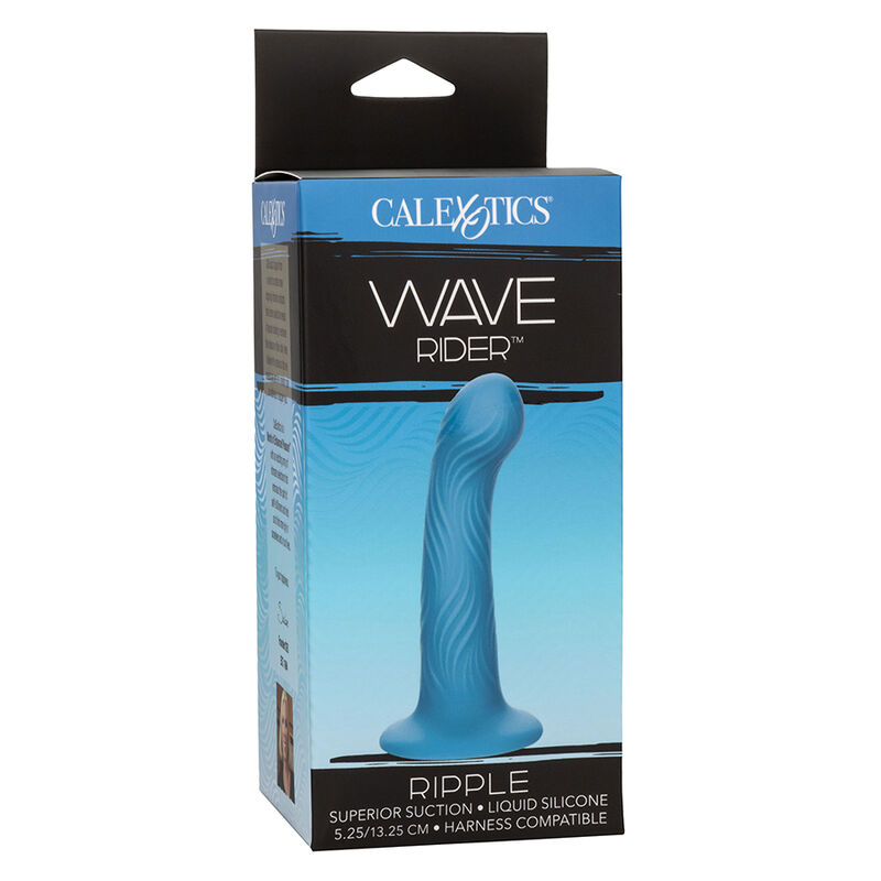 Calexotics-Wave Rider Ripple Analplug Blau-Silikon, Wasserdicht · Sextoys (Bild 2)