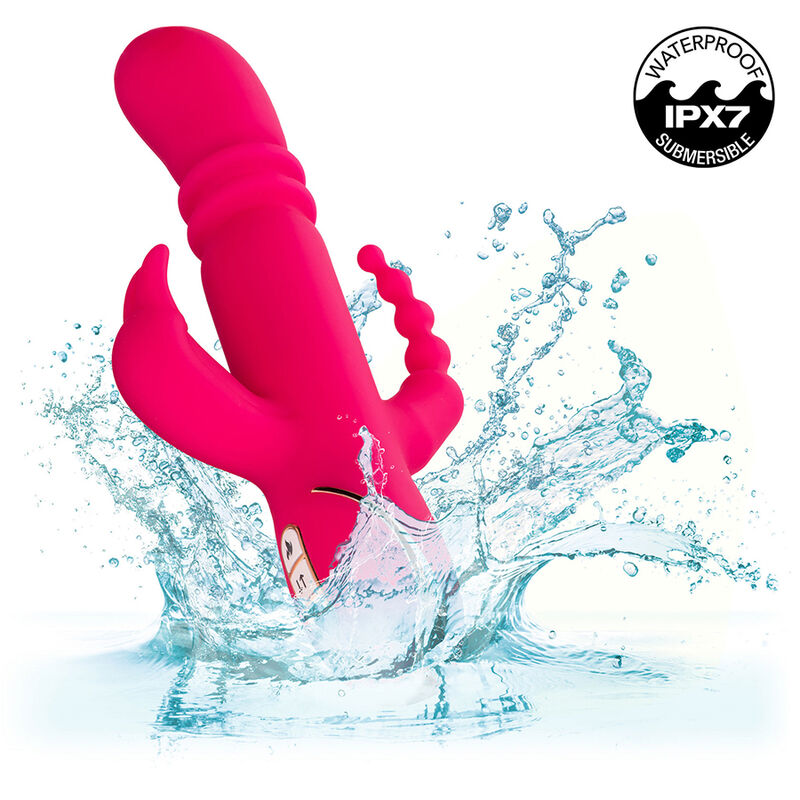 Calexotics-Jack Fantasy Vibrator Dreifach Kaninchen Erhitzt Rosa-7 · Vibratoren (Bild 6)