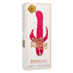 Calexotics-Jack Fantasy Vibrator Dreifach Kaninchen Erhitzt Rosa-7 · Vibratoren (Bild 5)