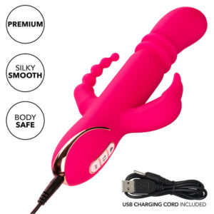Calexotics-Jack Fantasy Vibrator Dreifach Kaninchen Erhitzt Rosa-7 · Vibratoren (Bild 4)