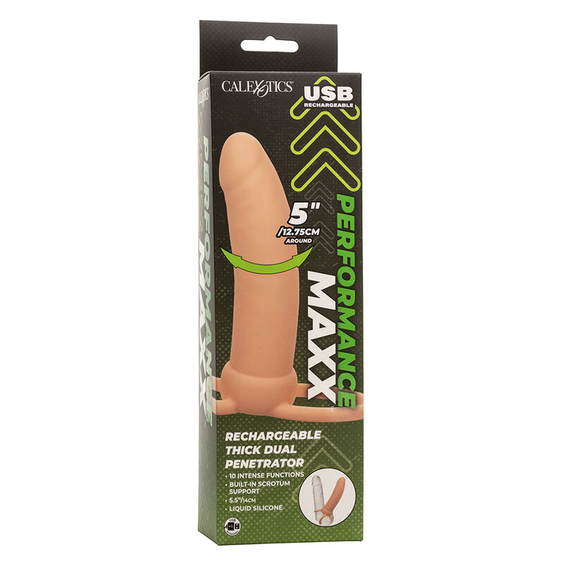 Calexotics-Maxx Thick Dual Penetrator 10 Nackt-Silikon-Schwingungen · Sextoys (Bild 6)