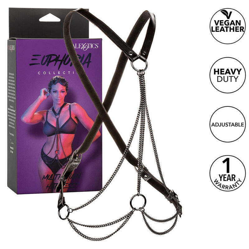 Calexotics-Euphoria Harness Multi-Chain Premium-Pelle · Bondage & Handschellen (Bild 2)