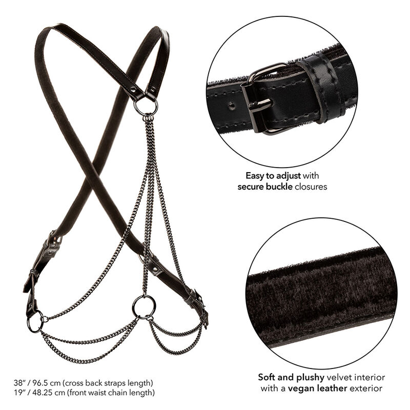 Calexotics-Harness Euphoria Multiplante Premium Groß Haut · Bondage & Handschellen (Bild 2)