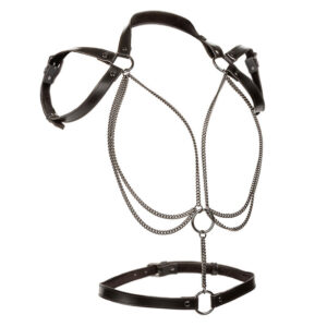 Calexotics-Euphoria Harness Halser Multi-Kette Premium-Ökologische Haut · Bondage & Handschellen