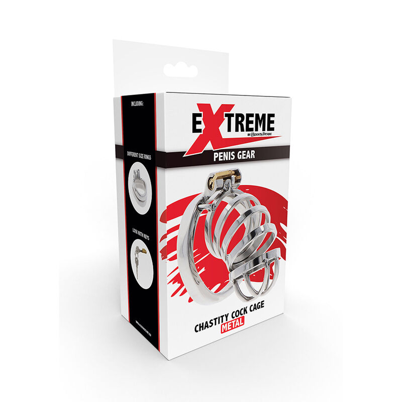 Hidden Desire-Extreme Metallkeuschheit Käfig für den Penis · BDSM-Zubehör (Bild 5)