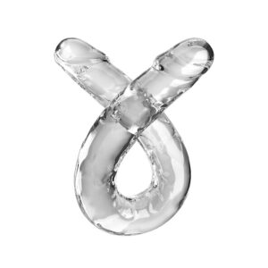 King Cock-Double Trouble Dildo Doppel 46 cm Transparent-TPE · Sextoys (Bild 2)