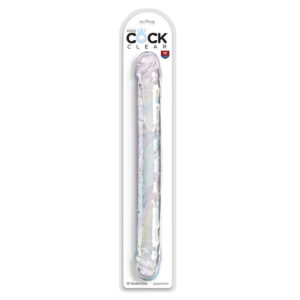 King Cock-Double Trouble Dildo Doppel 46 cm Transparent-TPE · Sextoys (Bild 5)