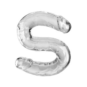 King Cock-Double Trouble Dildo Doppel 46 cm Transparent-TPE · Sextoys (Bild 3)