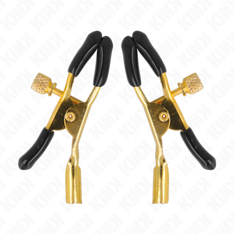 Kink Nipple Grip-Gold Brustwarzenhalter 6 cm-Metal · BDSM-Zubehör (Bild 5)