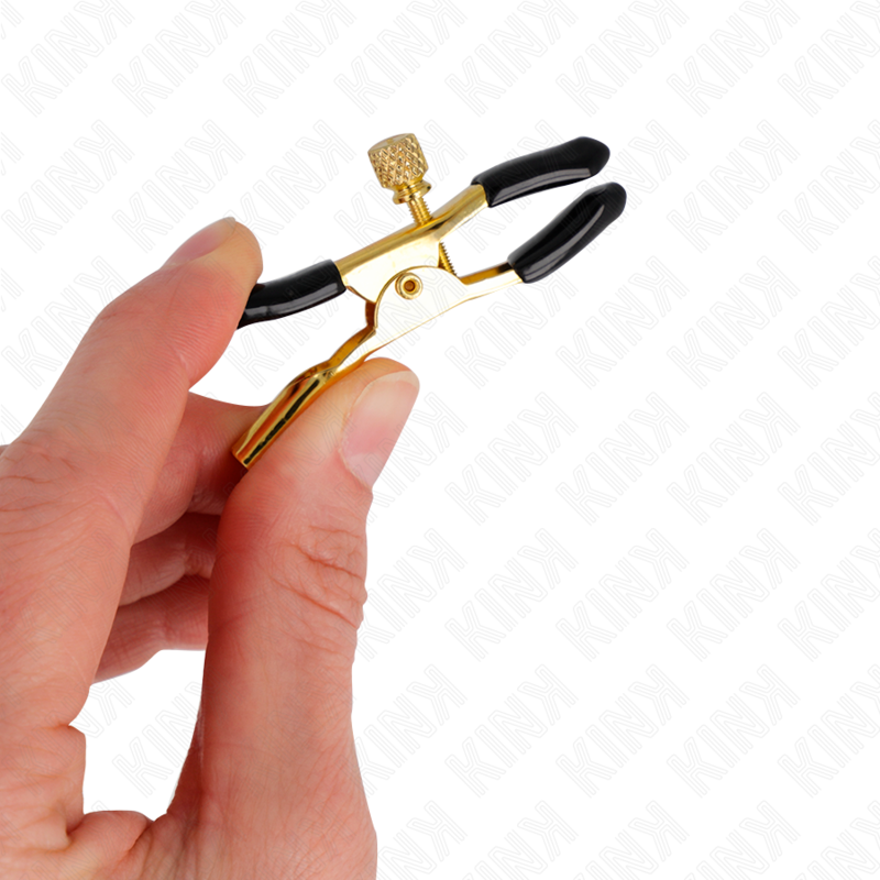 Kink Nipple Grip-Gold Brustwarzenhalter 6 cm-Metal · BDSM-Zubehör (Bild 2)