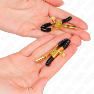 Kink Nipple Grip-Gold Brustwarzenhalter 6 cm-Metal · BDSM-Zubehör (Bild 3)