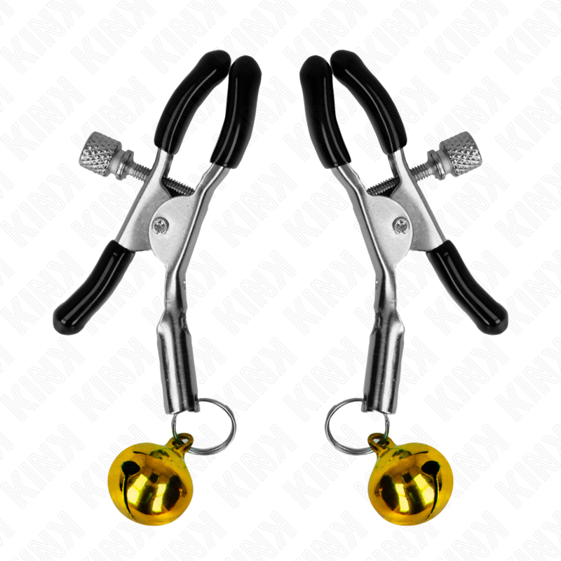 Kink Nipple Grip-Brustwarzen mit goldenen Klingeln 6 · BDSM-Zubehör (Bild 5)