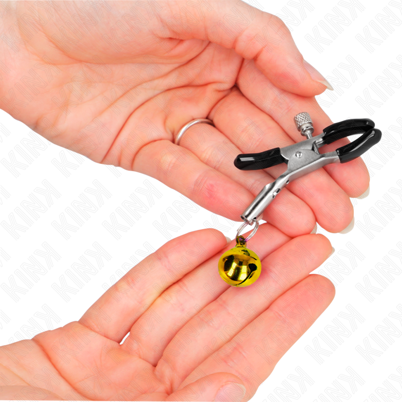 Kink Nipple Grip-Brustwarzen mit goldenen Klingeln 6 · BDSM-Zubehör (Bild 2)
