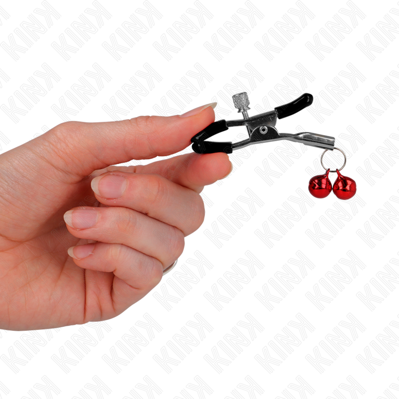 Kink Nipple Grip-Nippelklemme Double Bell Rot 6 · BDSM-Zubehör (Bild 3)