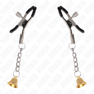 Kink Nipple Grip-Brustwarzenhalter mit Anhänger Glocke · BDSM-Zubehör (Bild 5)