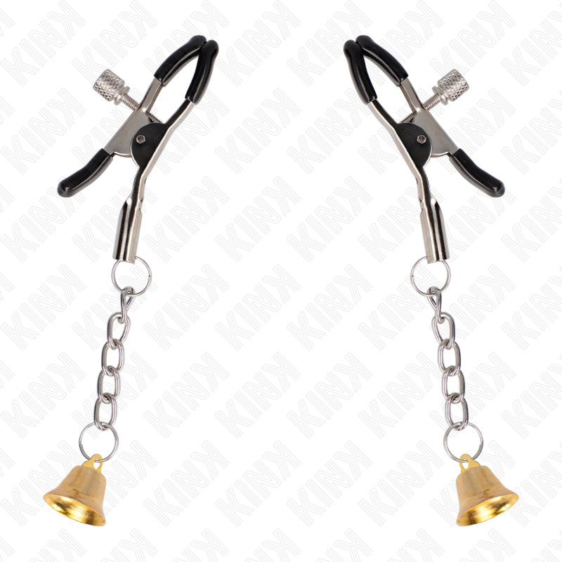 Kink Nipple Grip-Brustwarzenhalter mit Anhänger Glocke · BDSM-Zubehör (Bild 5)