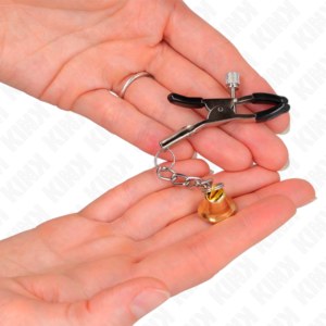 Kink Nipple Grip-Brustwarzenhalter mit Anhänger Glocke · BDSM-Zubehör (Bild 3)
