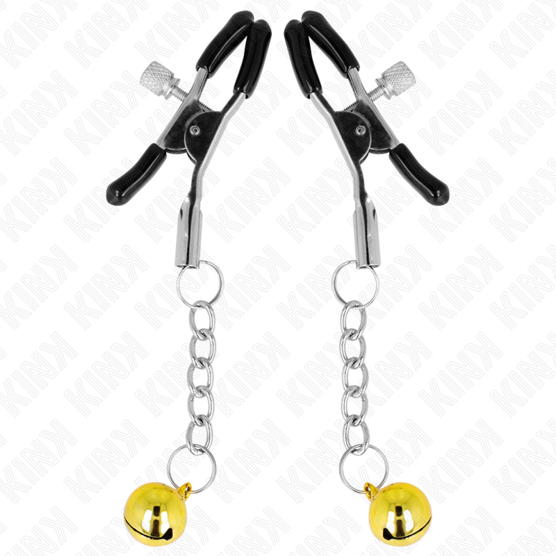 Kink Nipple Grip-Brustwarzenhalter mit Anhänger Glocke · BDSM-Zubehör (Bild 2)