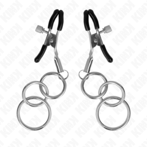 Kink Nipple Grip-3 O-Ring Brustwarzenhalter 6 cm-Metal · BDSM-Zubehör (Bild 5)