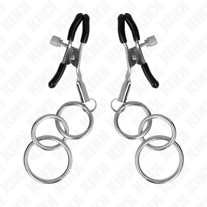Kink Nipple Grip-3 O-Ring Brustwarzenhalter 6 cm-Metal · BDSM-Zubehör (Bild 5)