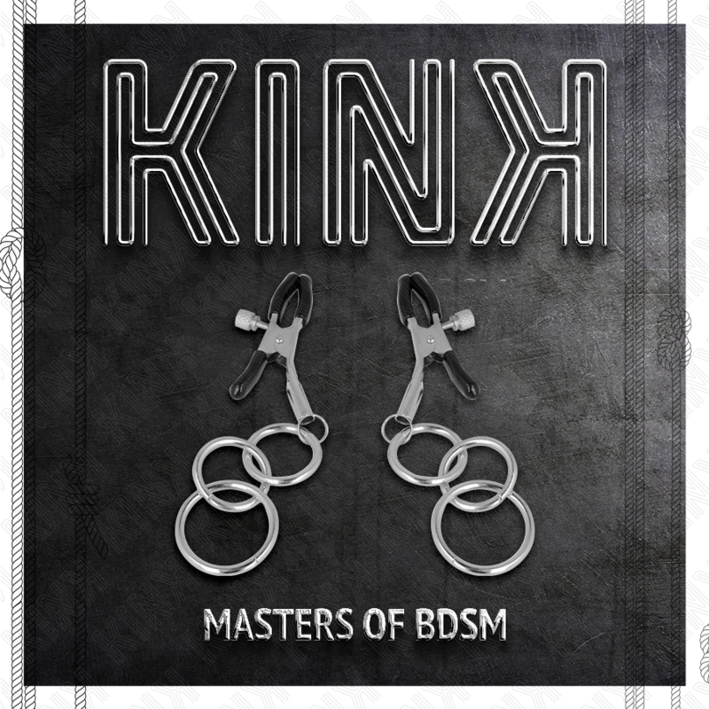 Kink Nipple Grip-3 O-Ring Brustwarzenhalter 6 cm-Metal · BDSM-Zubehör (Bild 4)