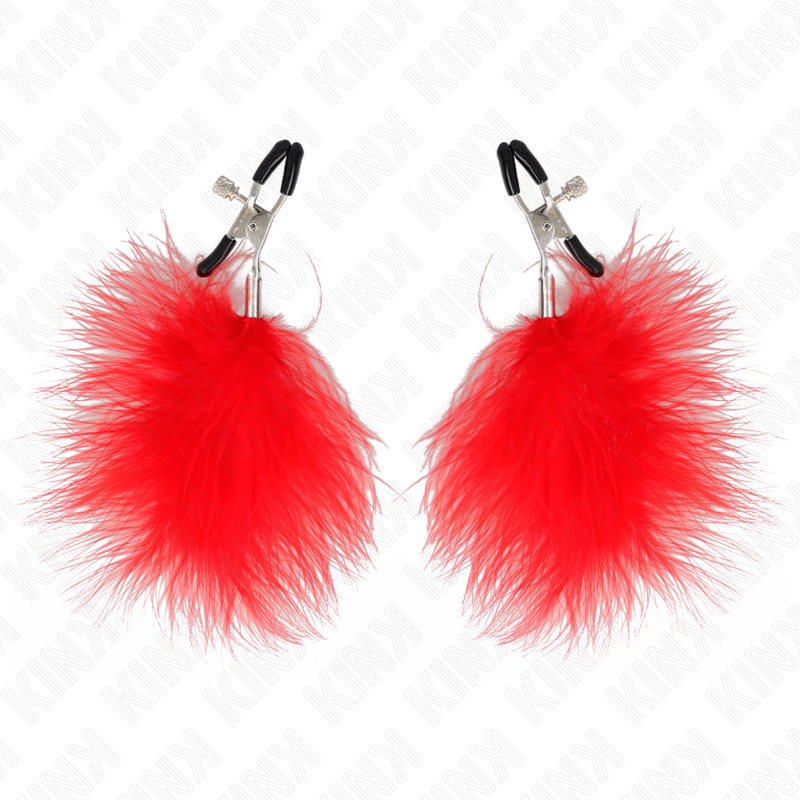 Kink Nipple Grip-Nippelklemme mit Rot Stift, 7 cm · BDSM-Zubehör (Bild 2)