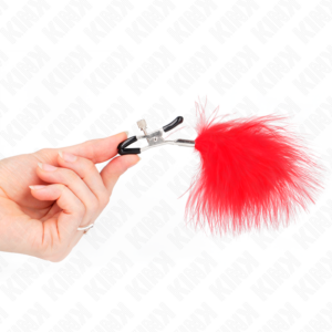 Kink Nipple Grip-Nippelklemme mit Rot Stift, 7 cm · BDSM-Zubehör (Bild 4)