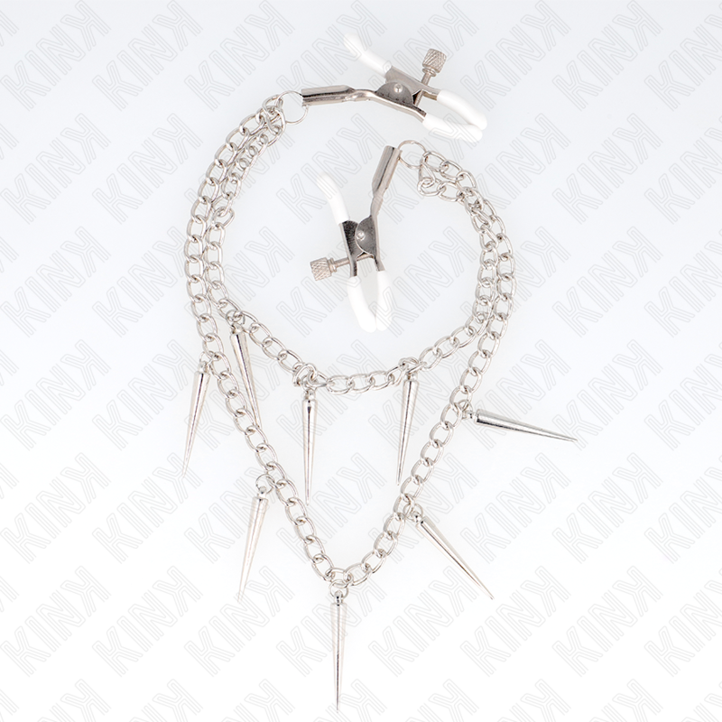 Kink Nipple Grip-Brustwarzen mit Zange und Kette 30 cm-Metal · BDSM-Zubehör (Bild 2)