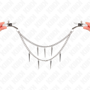 Kink Nipple Grip-Brustwarzen mit Zange und Kette 30 cm-Metal · BDSM-Zubehör (Bild 4)
