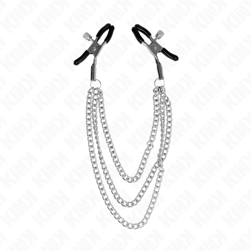 Kink Nipple Grip-Brustwarzen mit 3 Silberketten · BDSM-Zubehör (Bild 5)
