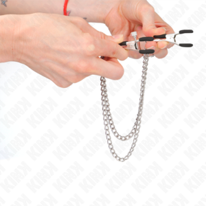 Kink Nipple Grip-Brustwarzen mit 2 dicken Ketten · BDSM-Zubehör (Bild 4)